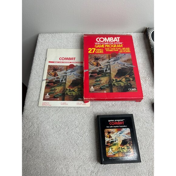 Atari 2600 Tested games combat and air raiders video game vintage retro - Picture 2 of 5